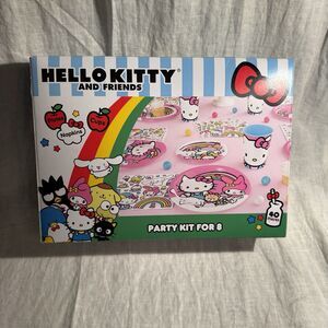 Hello Kitty Multicolor Tableware Party Kit For 8 Guests Girls Sanrio
